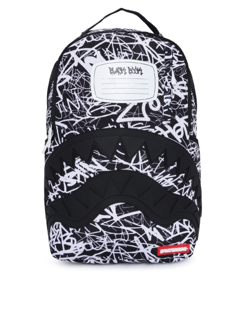 

SPRAY GROUND Unisex Black & White Backpack