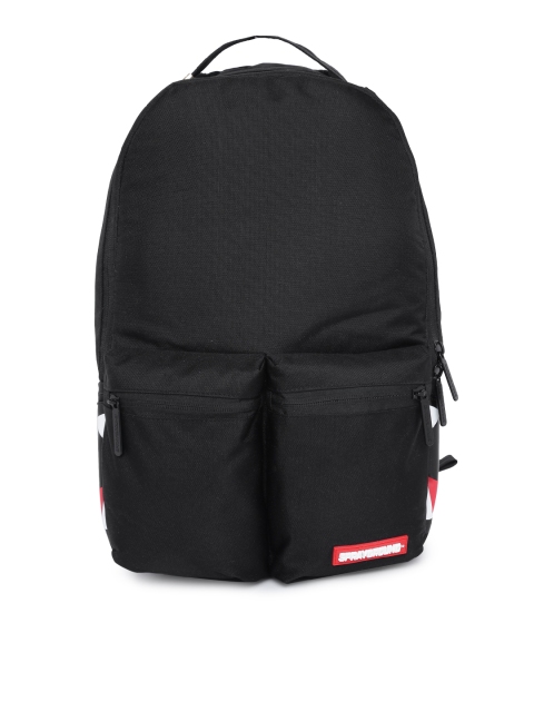 

SPRAY GROUND Unisex Black Solid DOUBLE CARGO SIDE SHARK Backpack