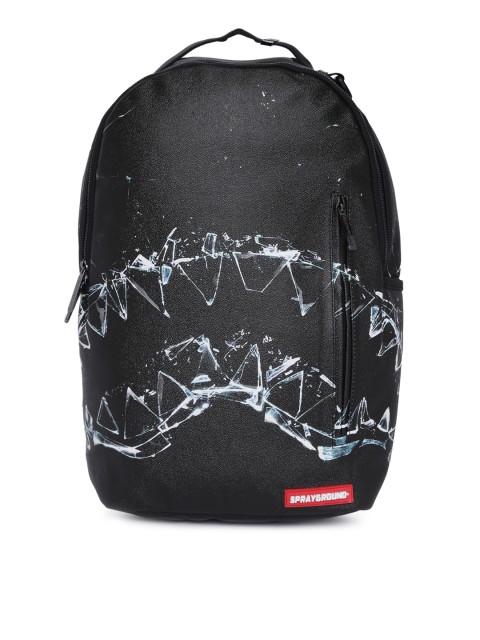 

SPRAY GROUND Unisex Black Graphic Backpack