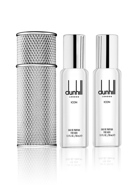 

Dunhill Men Icon Eau De Parfum with 2 Refills, Silver