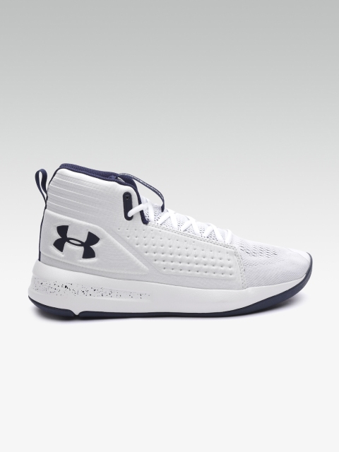 

UNDER ARMOUR Men White Torch Mid-Top Basketball Shoes