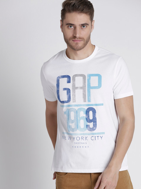 

GAP Men Short Sleeve Pure Cotton T-shirt, White