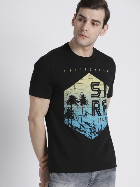 

GAP Men's Graphic Short Sleeve Crewneck T-shirt, Black