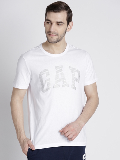 

GAP Men Logo Round Neck T-shirt, White