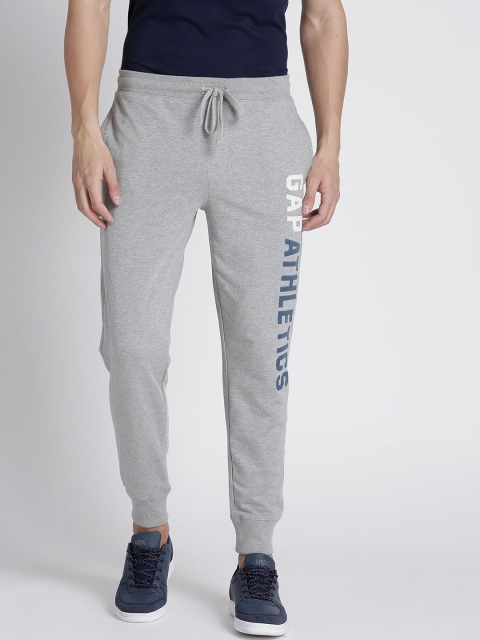 

GAP Men's Vintage Soft Stencil Logo Fleece Joggers, Grey melange