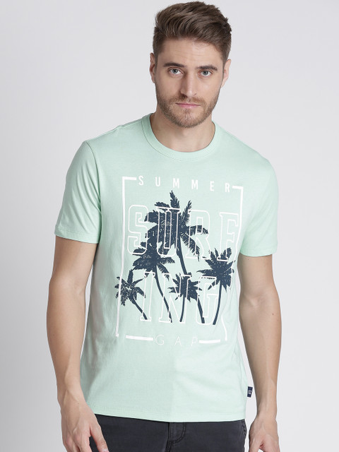 

GAP Men Graphic Short Sleeve Crewneck T-shirt, Sea green