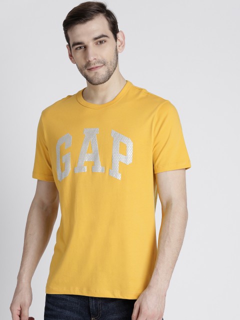 

GAP Men Logo Round Neck T-shirt, Yellow
