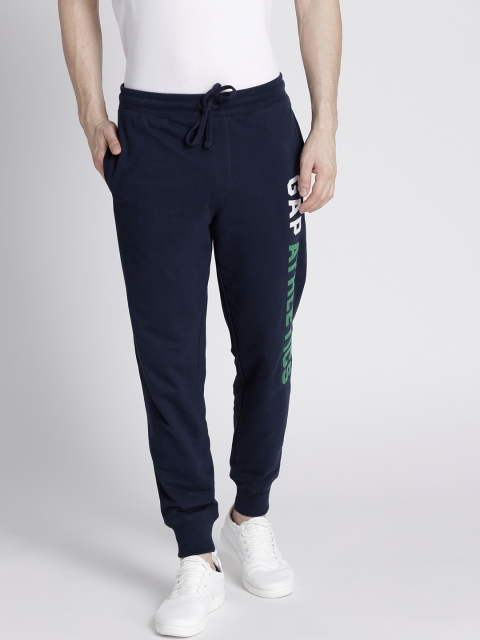 

GAP Men Vintage Soft Stencil Logo Fleece Joggers, Navy blue