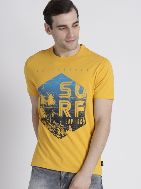 

GAP Men's Graphic Short Sleeve Crewneck T-shirt, Yellow