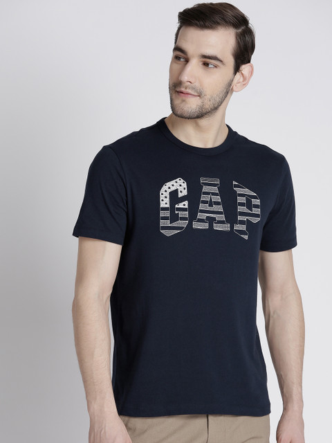 

GAP Men Logo Crewneck T-Shirt, Navy blue