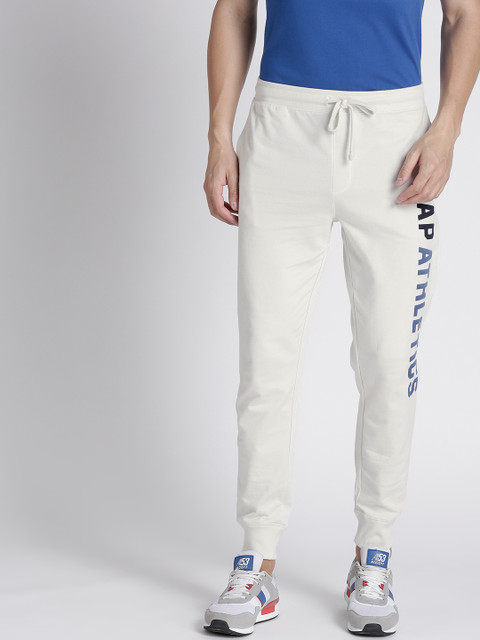 

GAP Men Vintage Soft Stencil Logo Fleece Joggers, White