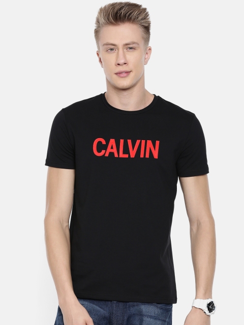 

Calvin Klein Jeans Men Black Printed Round Neck T-shirt