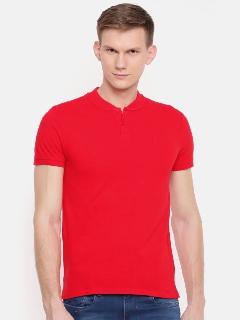 

Calvin Klein Jeans Men Red Solid Polo T-shirt