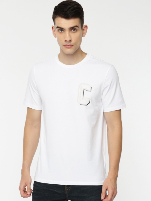 

Calvin Klein Jeans Men White Solid Round Neck T-shirt