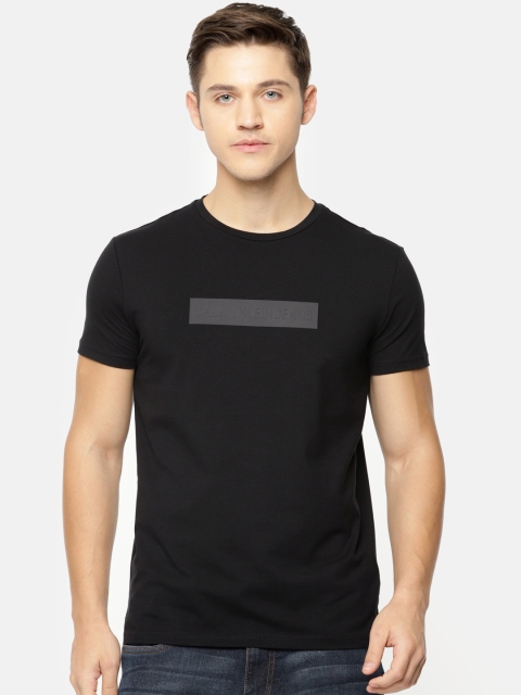 

Calvin Klein Jeans Men Black Solid Slim Fit Round Neck T-shirt