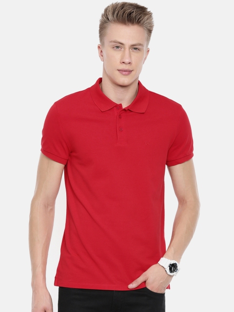 

Calvin Klein Jeans Men Red Solid Polo Collar T-shirt