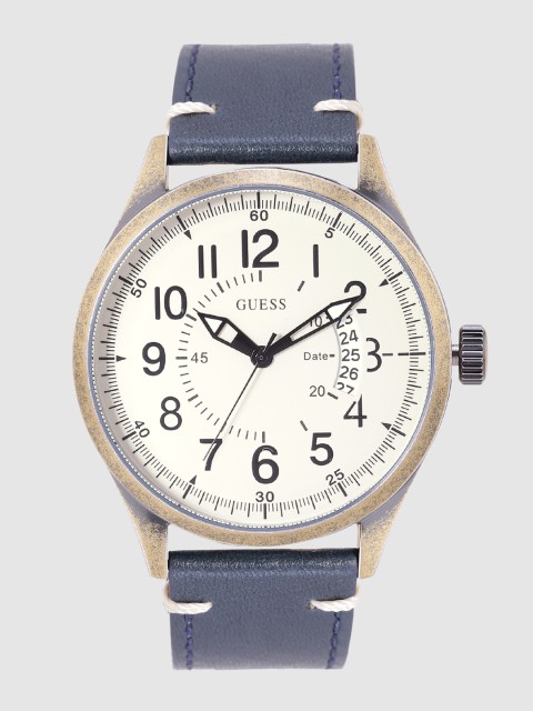 

GUESS Men Off-White Analogue Watch W1102G2_OR