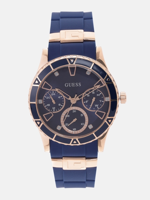 

GUESS Women Navy Analogue Watch W1157L3_OR, Navy blue