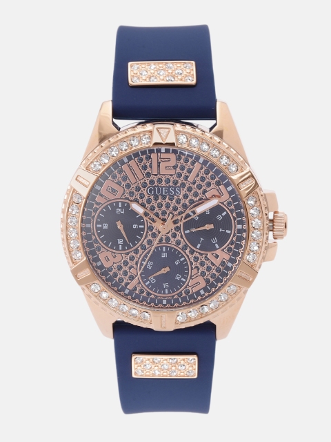 

GUESS Women Navy Blue Analogue Watch W1160L3_OR