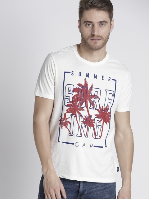 

GAP Men Graphic T-shirt, Off white