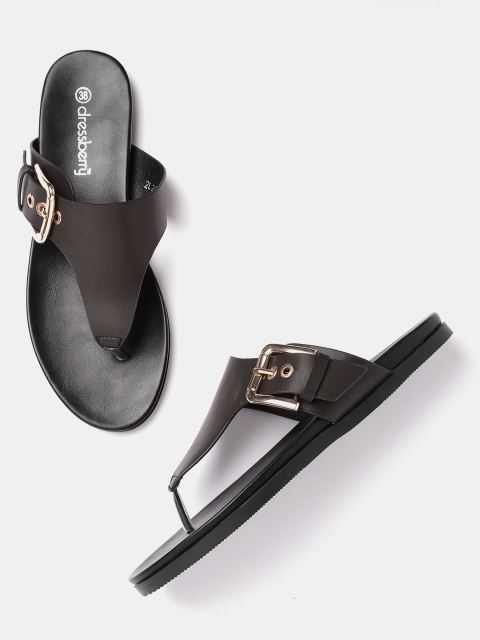 

DressBerry Women Black Solid Open Toe Flats
