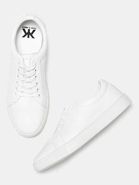 

Kook N Keech Women White Solid Sneakers
