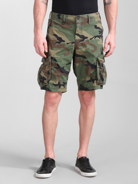 

GAP Olive Green Camouflage Printed Shorts
