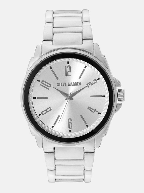 

Steve Madden Men Silver-Toned Analogue Watch SMW195
