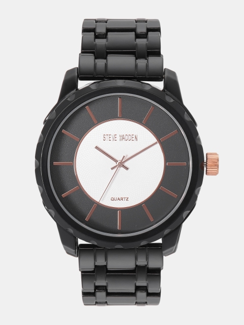 

Steve Madden Men Charcoal Grey & White Analogue Watch SMW154GU