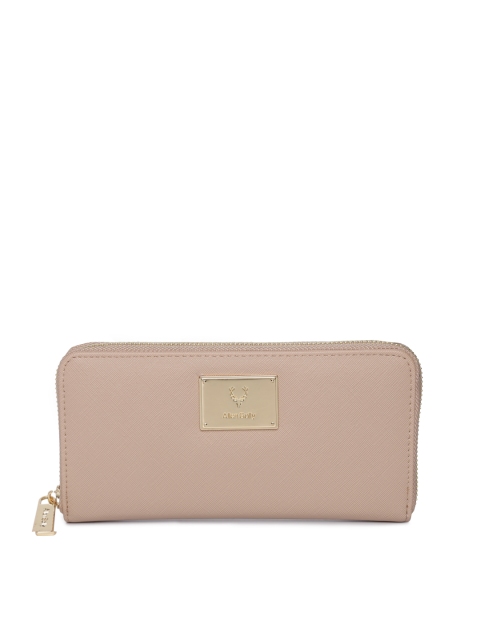 

Allen Solly Women Beige Solid Zip Around Wallet