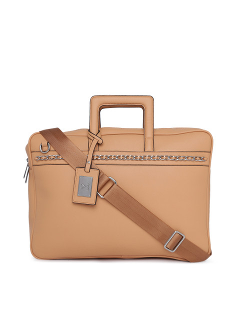 

Allen Solly Women Beige Solid Laptop Bag