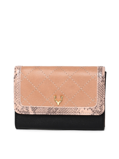 

Allen Solly Beige & Black Solid Purse