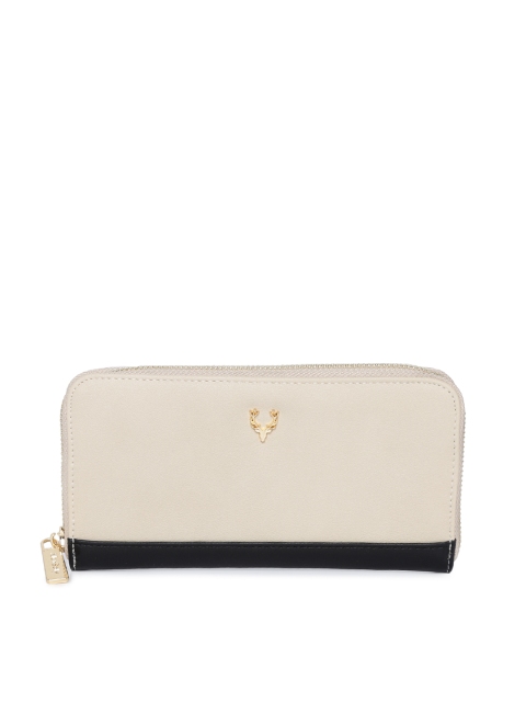 

Allen Solly Women Beige Solid Zip Around Wallet