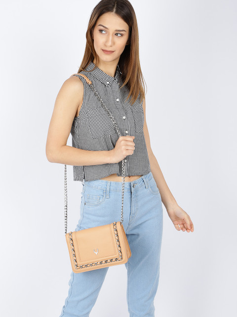 

Allen Solly Women Beige Solid Sling Bag