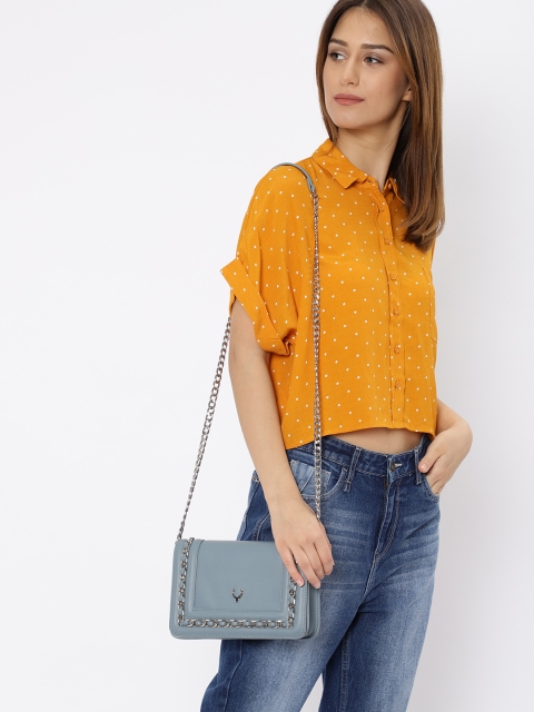 

Allen Solly Blue Embellished Sling Bag