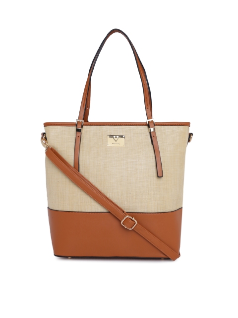 

Allen Solly Beige & Tan Colourblocked Shoulder Bag