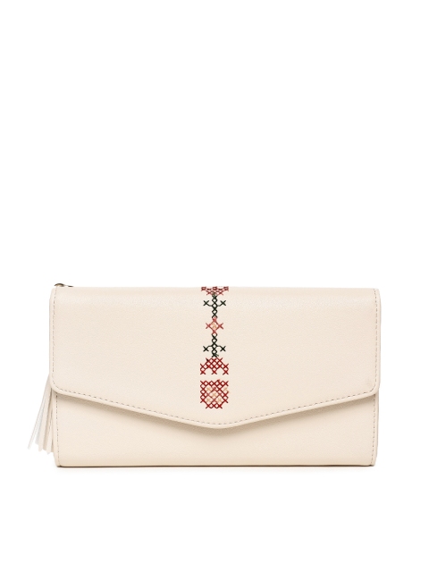 

Allen Solly Women Beige Solid Two Fold Wallet