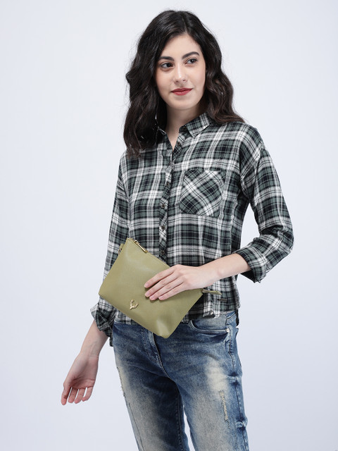 

Allen Solly Green Solid Travel Pouch