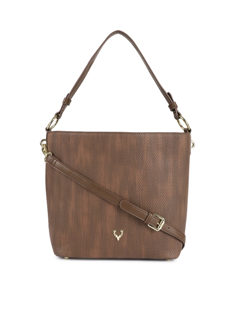 

Allen Solly Brown Textured Shoulder Bag