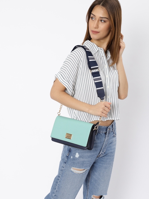 

Allen Solly Blue Colourblocked Sling Bag