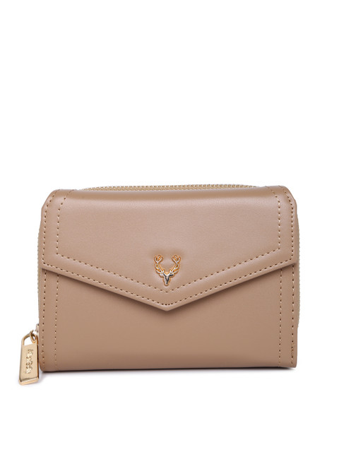 

Allen Solly Women Beige Solid Three Fold Wallet