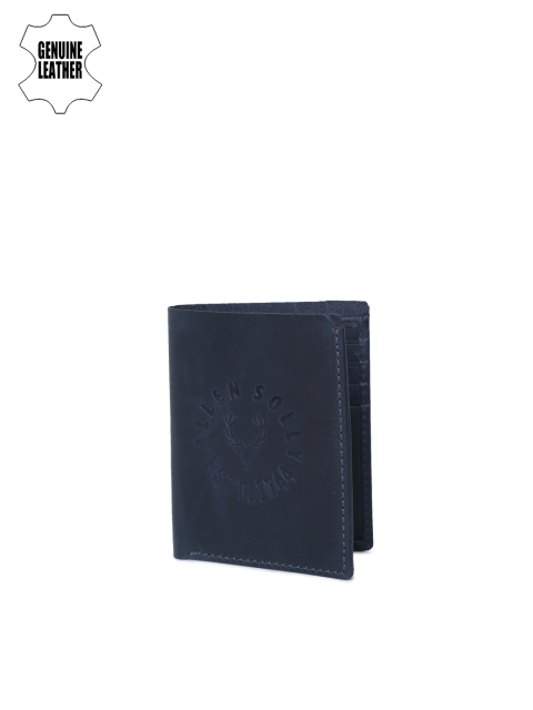 

Allen Solly Men Black Leather Two Fold Wallet