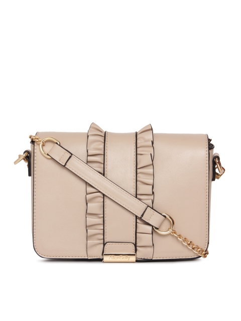 

Allen Solly Beige Solid Satchel