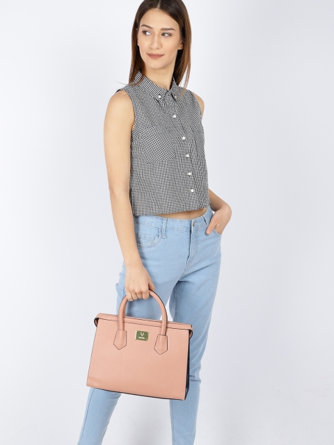

Allen Solly Pink Solid Handheld Bag