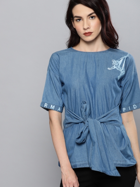 

Kook N Keech Marvel Women Blue Solid Top