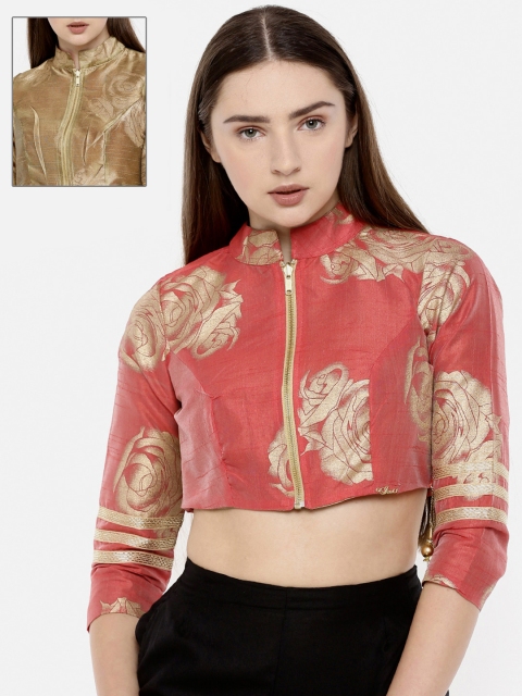 

Ira Soleil Women Pink Printed Top