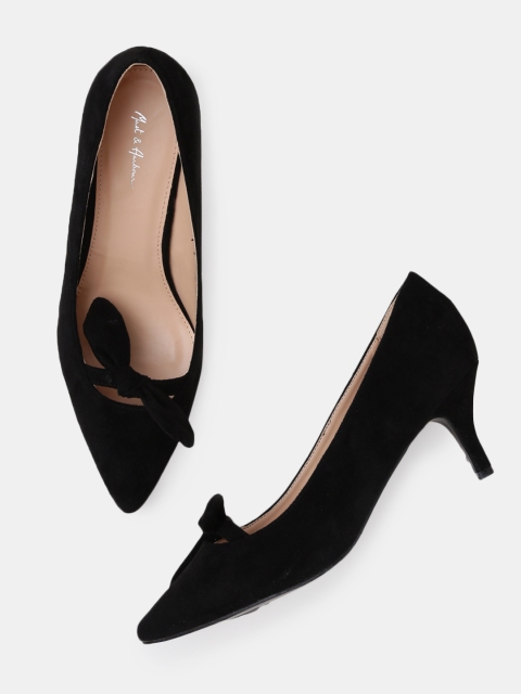 

Mast & Harbour Women Black Solid Pumps