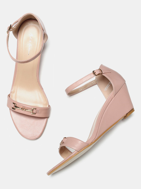 

Mast & Harbour Women Pink Solid Wedges