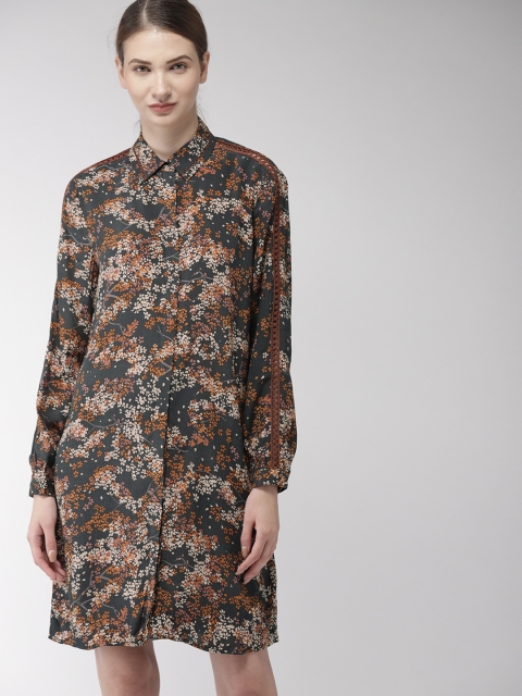 

Scotch & Soda Women Multicoloured Floral Print Shirt Dress, Multi