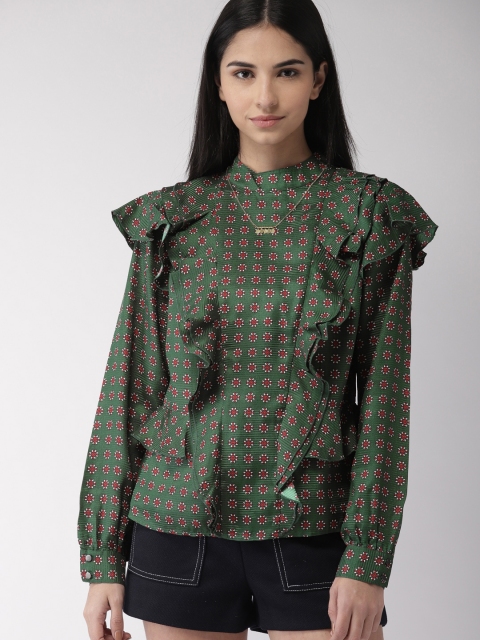 

Scotch & Soda Women Green Printed Top
